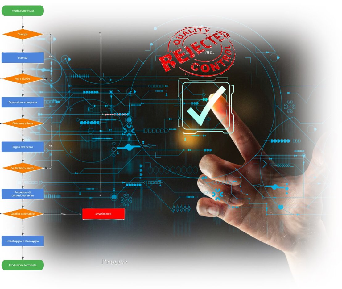 Tecnico che controlla merci e documenti di trasporto