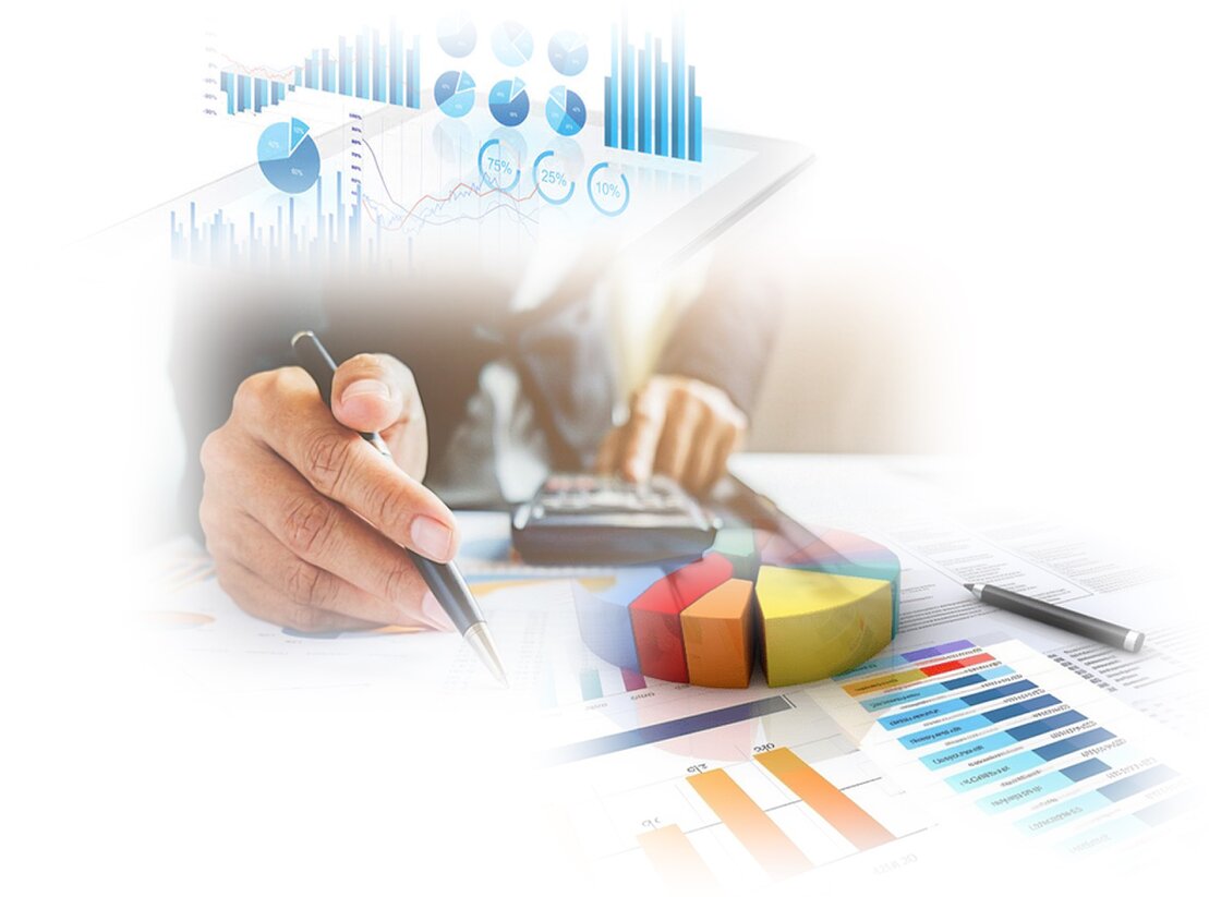 Dashboard con grafici e indicatori commerciali